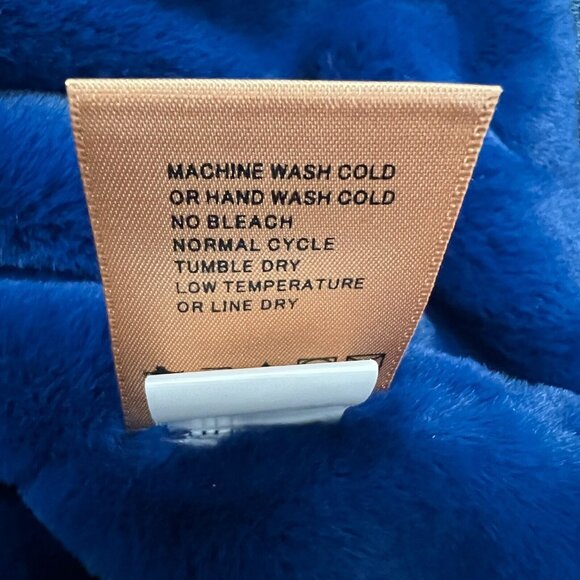 Driftwood Denim Jacket Womens Small Blue Faux Fur Collar Mob Wife Whimsigoth - Picture 7 of 11